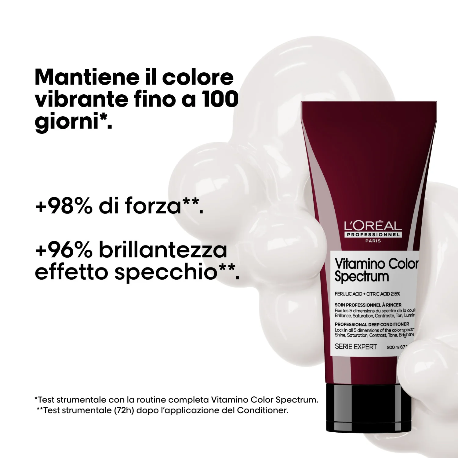 SERIE EXPERT New Vitamino Color Spectrum Conditioner - Balsamo Protezione Colore Capelli, Balsamo Nutriente Capelli