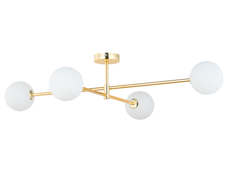 Lampa wisząca Sarius 4-punktowa metalowa złota