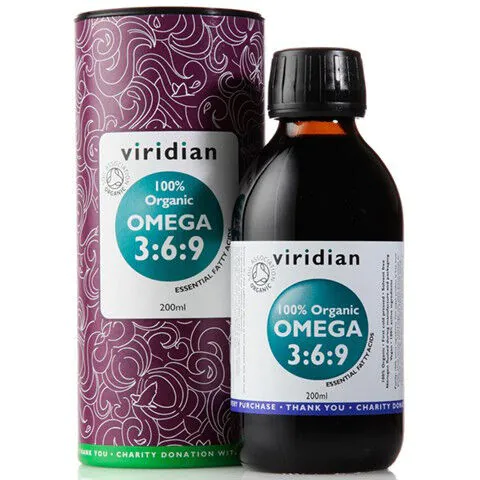 Viridian Ekologiczny Olej Omega 3-6-9, Płyn
