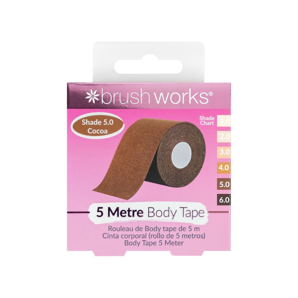 Brushworks Ruban adhésif corps 5m - Cocoa