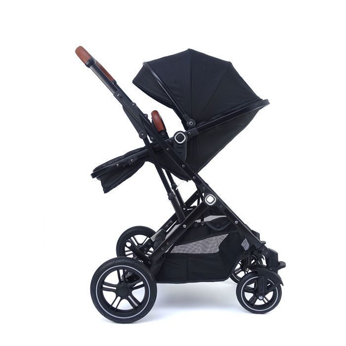 Pixini Lania 3-in-1 Stroller Set - Stroller, Carrycot, Car Seat - Black