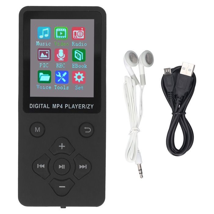 Lecteur MP3 MP4 - SHIPENOPHY - Bluetooth 5.0 - 128 Go - Écran couleur 1,8 pouce - Ultra mince