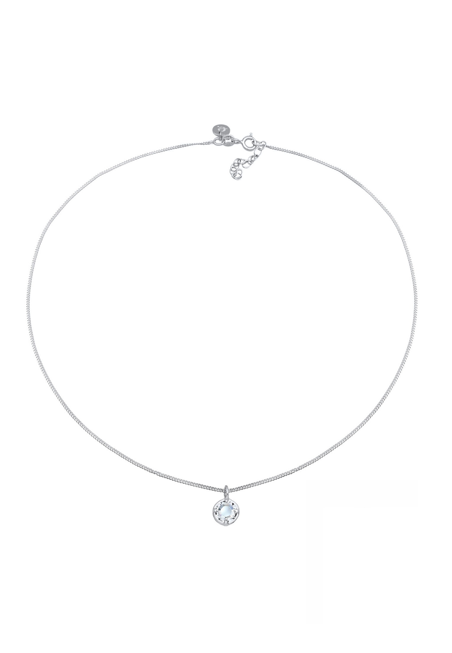 Elli PREMIUM Elli PREMIUM Collier Femmes Choker Basic étincelant avec cristal en argent sterling 925