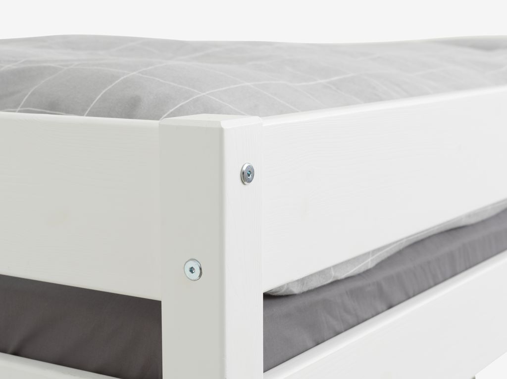 VESTERVIG Dviaukštė lova VESTERVIG 2x90x200 įsk. kopėčios baltos