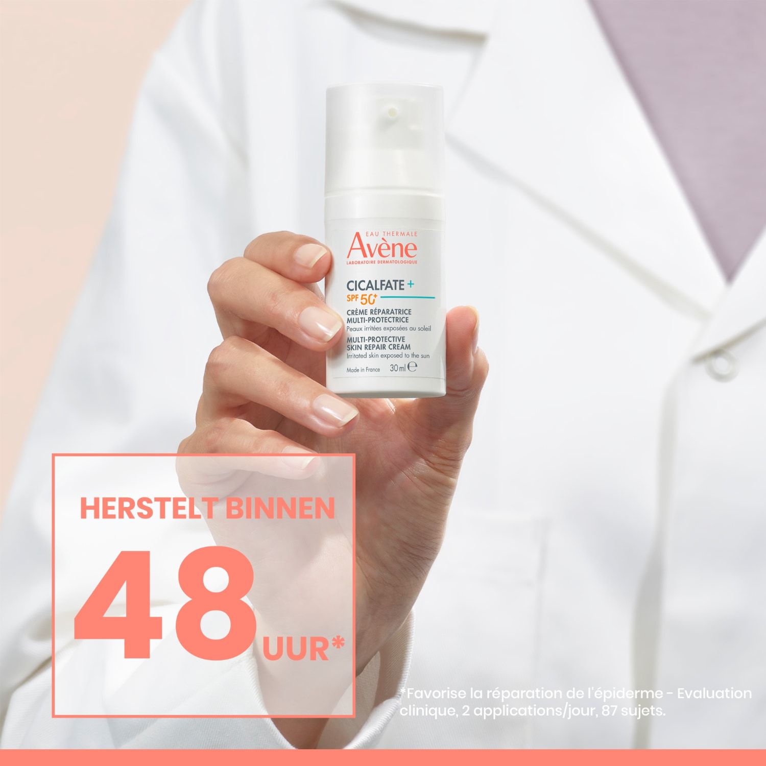 Avène dnevna krema Cicalfate + SPF 50+ večzaščitna regeneracijska krema za kožo - 30 ml