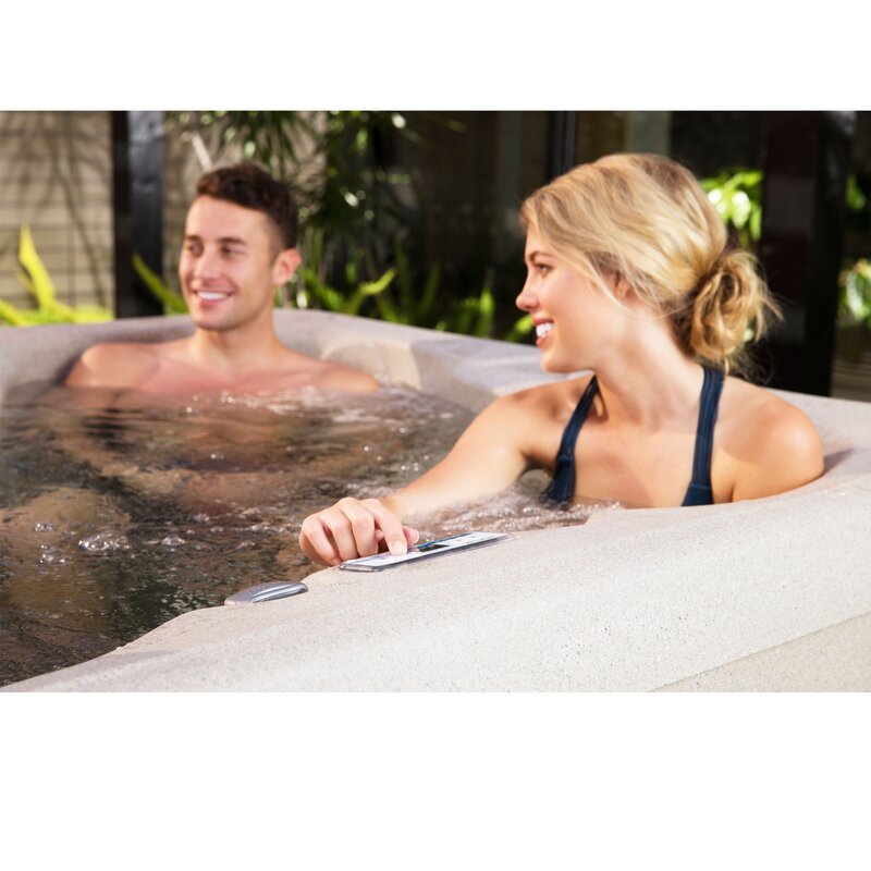 Cadă cu hidromasaj dreptunghiulară Lifesmart Spas LS100 cu jet pentru 4 persoane și 13 persoane, plug and play