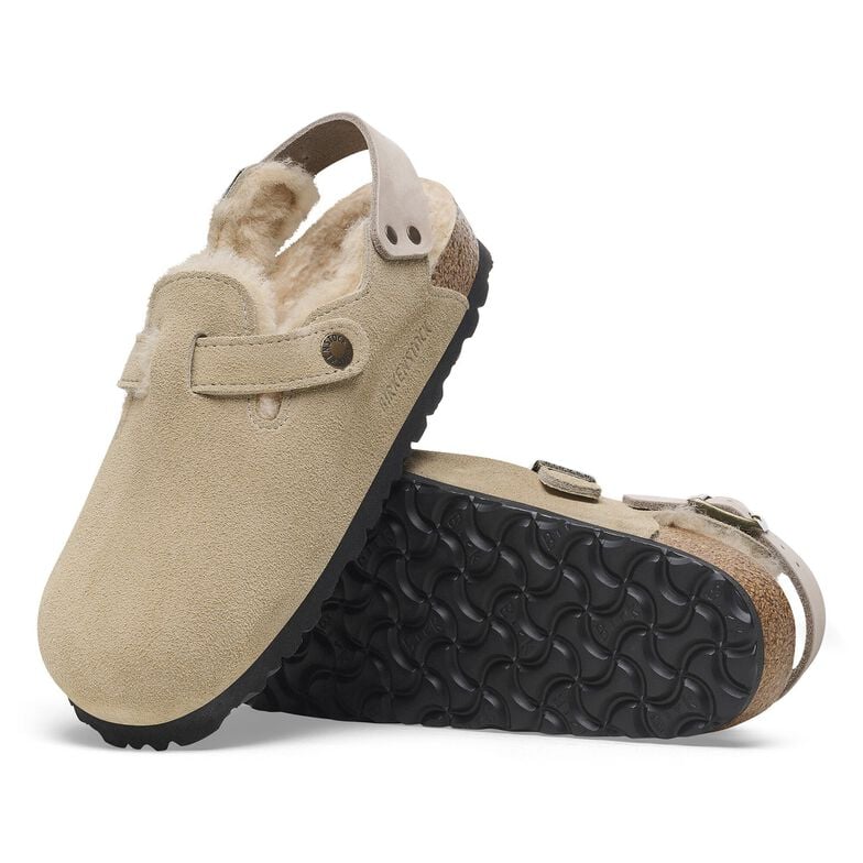 Tokio Shearling Pelle scamosciata/Pelliccia - Taupe Taupe