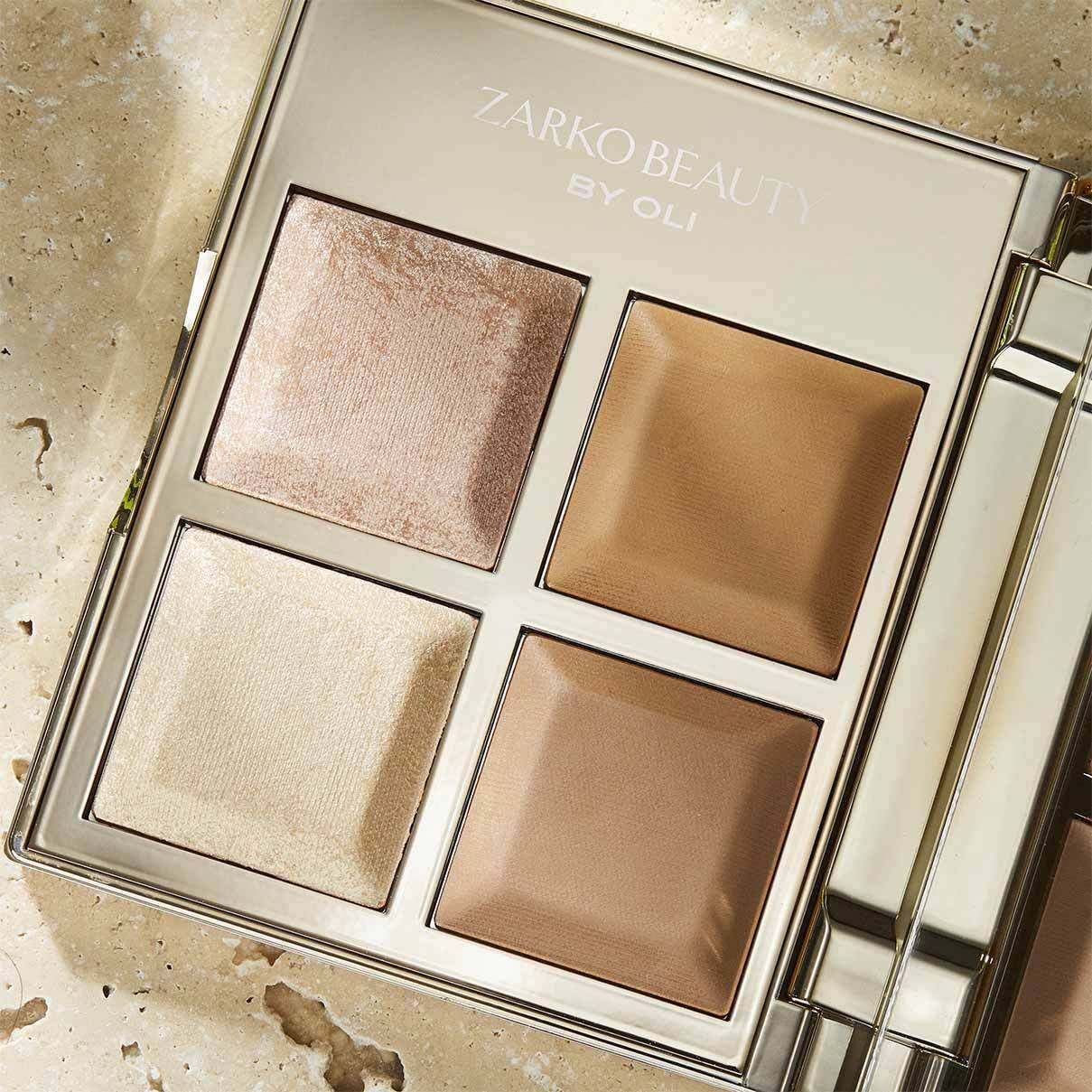 Sada na líčenie Zarko Beauty – rozjasňovač a kontúrovacia paleta – 10 ml