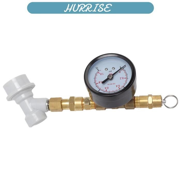Sonew Beer Brewing Pressure Relief Valve, Adjustable Pressure Relief Valve for Beer Brewing, Pressure Gauge for Tabletop Set