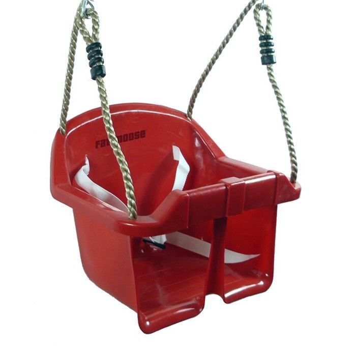 Columpio para bebé WICKEY – Asiento de seguridad de HDPE con arnés – Ajustable de 195 a 240 cm