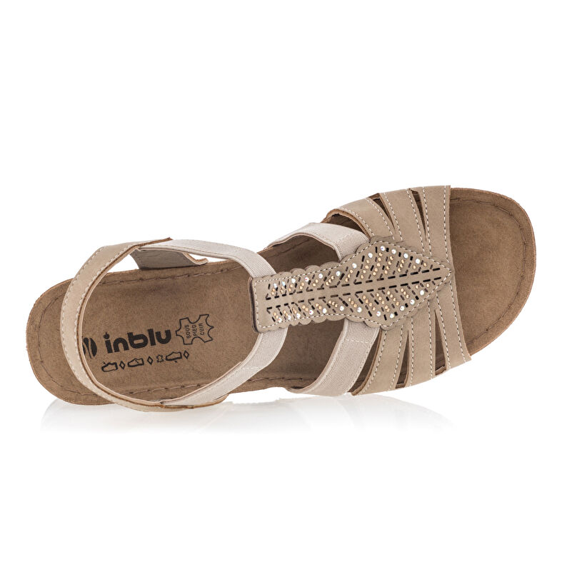 Beige damessandalen / open teenschoenen
