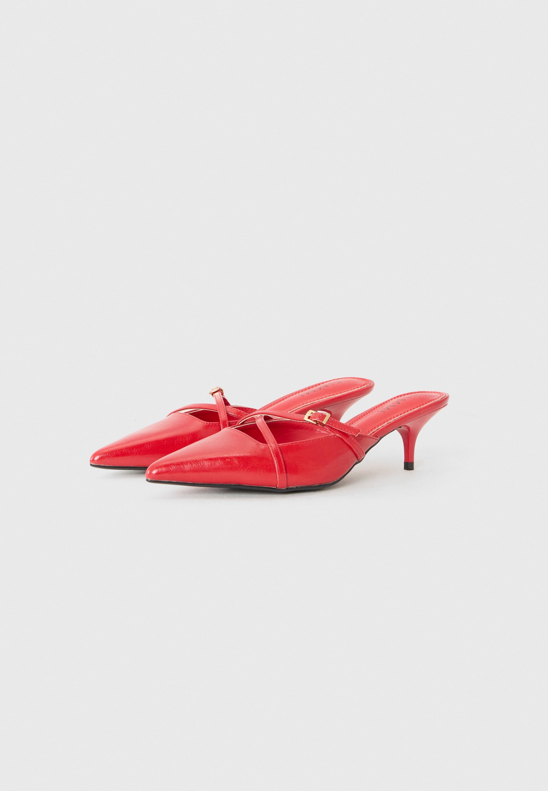 Simmi London CHAR - Mules à talons - rouges