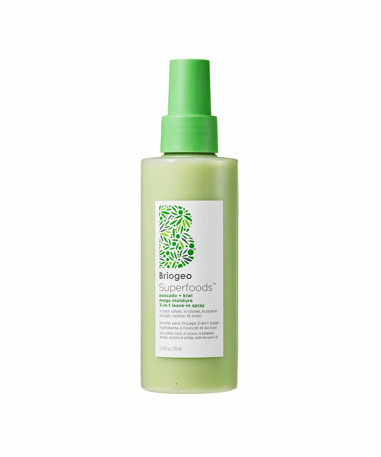 Superfoods™ Avokádó + Kiwi Mega Moisture 3 az 1-ben Leave-In Spray 170 ml - Briogeo