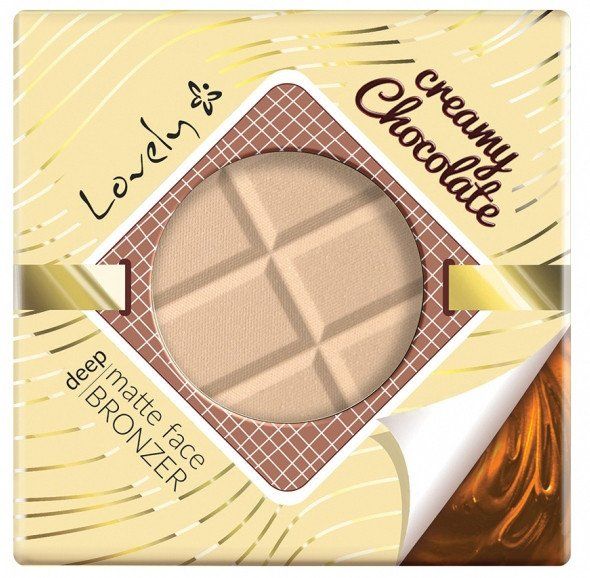 Kreminis šokoladinis matinis veido bronzantas Kompaktinė ir biri pudra
