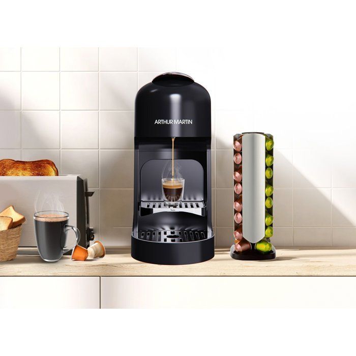 Máquina de café em cápsulas - ARTHUR MARTIN - AMN230N - Espresso e Lungo - 1400 W - Preta