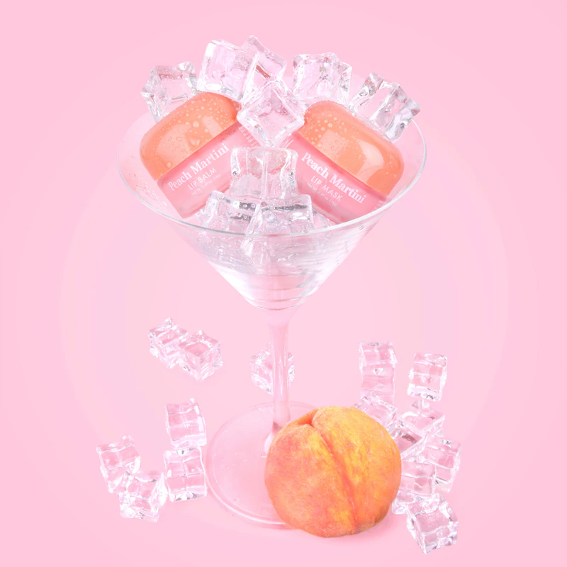 Conjunto de presente para lábios Barry M Lip Care Duo com aroma de Peach Martini