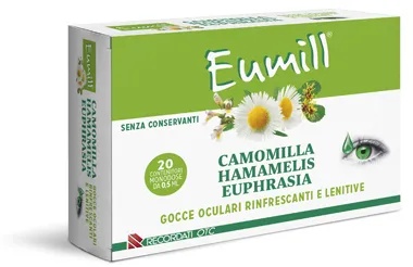 EUMILL Eumill Einzeldosis-Augentropfen, 20 Flaschen, wohltuende Augentropfen