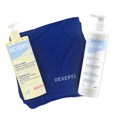 Dexeryl Pack -pehmentävä voide atooppiselle iholle pyyhkeen kanssa 1 kpl 1 kpl
