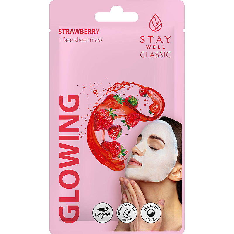 Ansiktsmask Stay well klassisk glödande