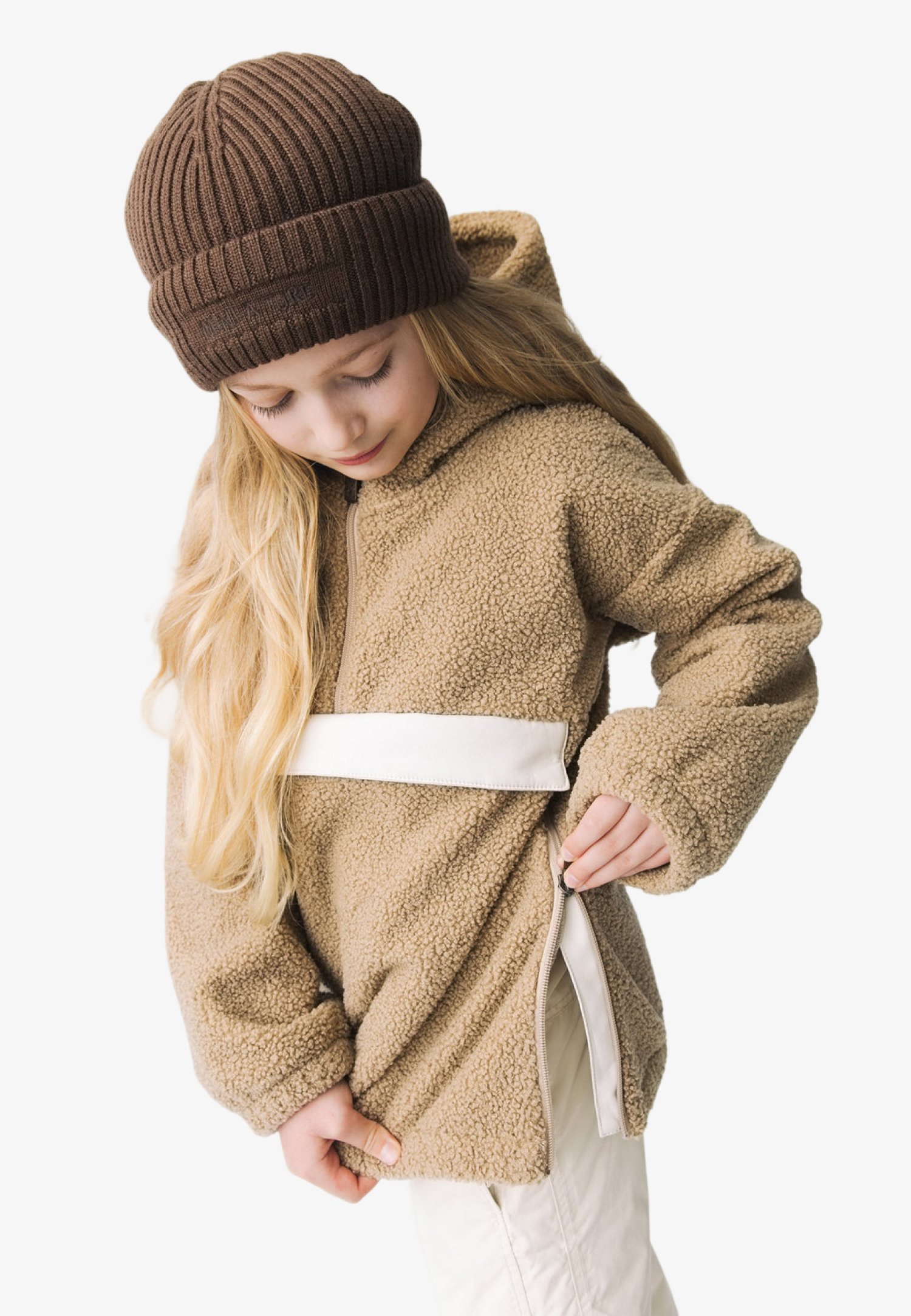 MINI A TURE MATARMAN UNISEX - Hoodie - travertine beige