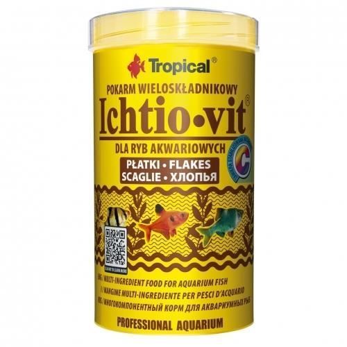 Trockenfutter für Fische – TROPICAL – ICHTIO-VIT – Kroketten – Vitamine A, C, D3, E – 100 g