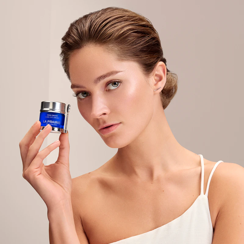 La Prairie Skin Caviar Luxe Oogcrème, een gladmakende oogcrème.