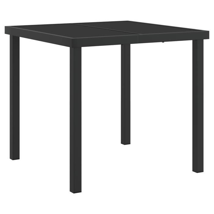 vidaXL Ensemble de Salle à Manger 3 Pièces de Jardin Noir Poly Rattan 3379233