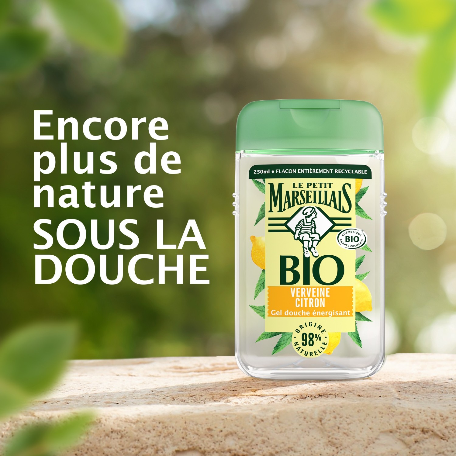 Le Petit Marseillais Gel Douche Bio Energisant[[,]] au pH neutre[[,]] Verveine Citron[[,]]