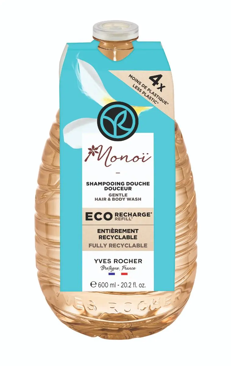 Yves Rocher Monoi Żel pod prysznic i do kąpieli - refill, 600 ml