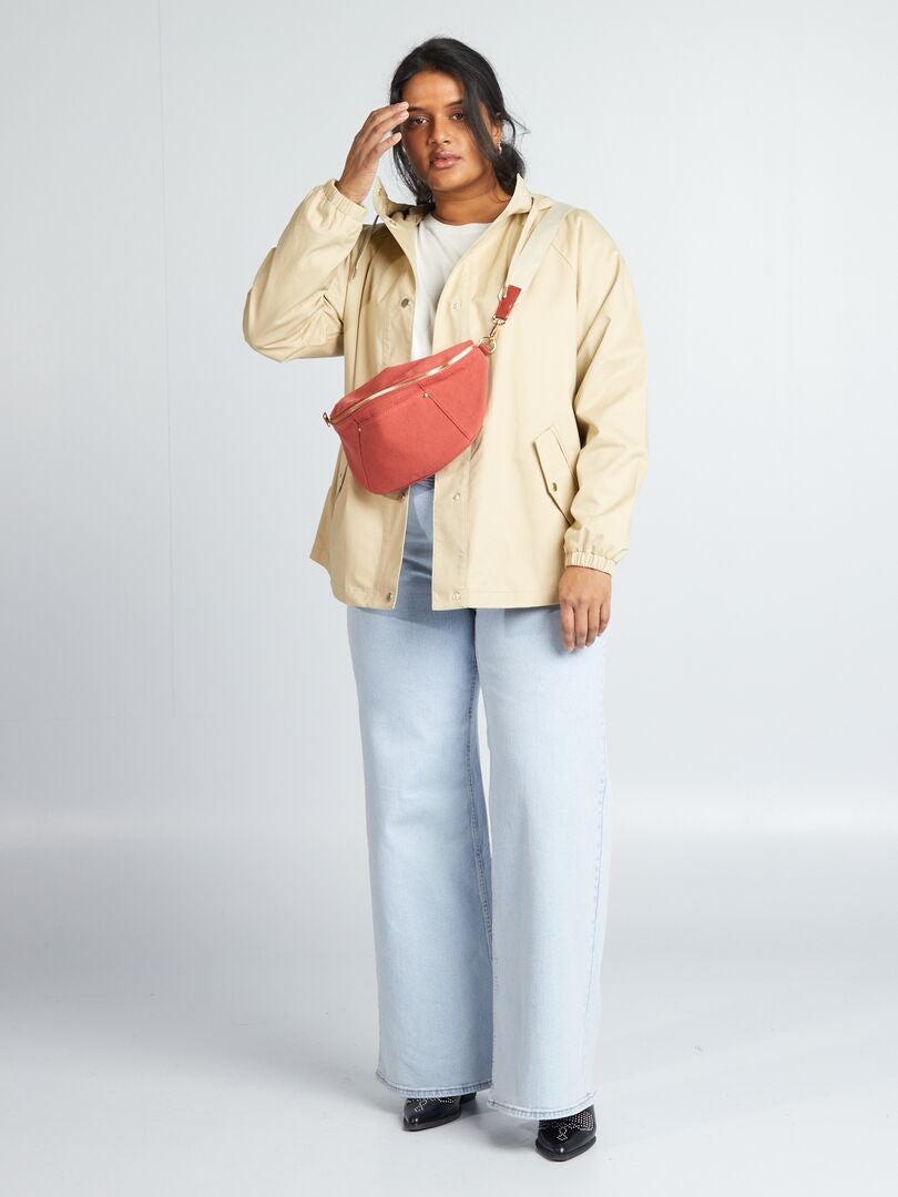 Effen T-shirt met korte mouwen - WIT