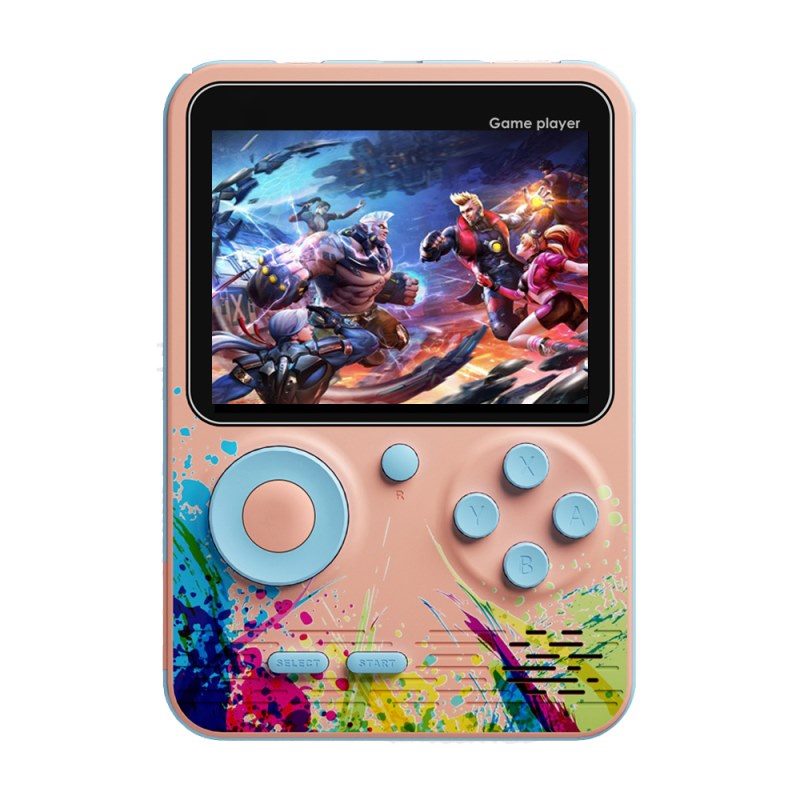 Video Game Consoles 500 Retro Games in 1 AV Out Two Player Gamepads Rechargeable Battery Portable Game Players for Kids Gift