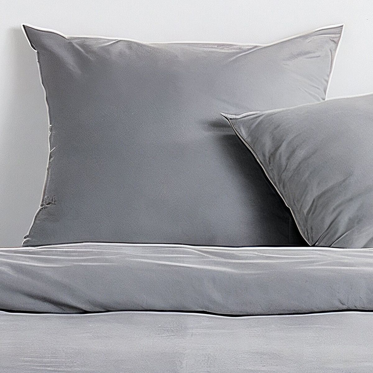 Juego de ropa de cama - TODAY - Essential - 2 personas - 220 x 240 cm - Efecto gris lavado