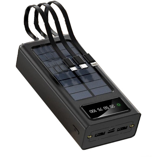 20000 mAh Solarladegerät mit LED-Taschenlampe, leistungsstarke tragbare externe Powerbank