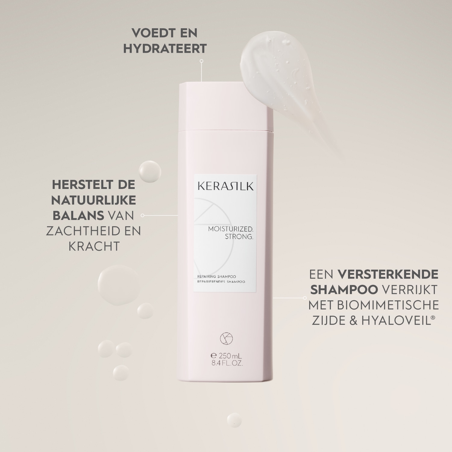 Champú reparador con laca KERASILK - 75 ml