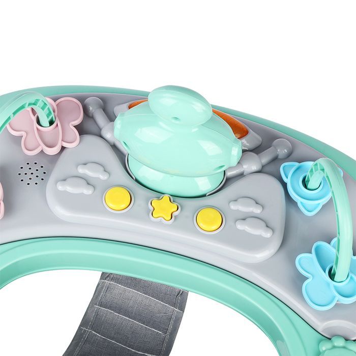 Andador para bebé niño MIPAN - Andador plegable con luz y música - Ajustable - Para bebés de 6 a 18 meses - Verde