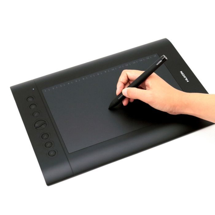 YONIS Graphics Tablet for Windows, Mac, USB, Drawing, Gaming, Editing, 6 Customizable Keys