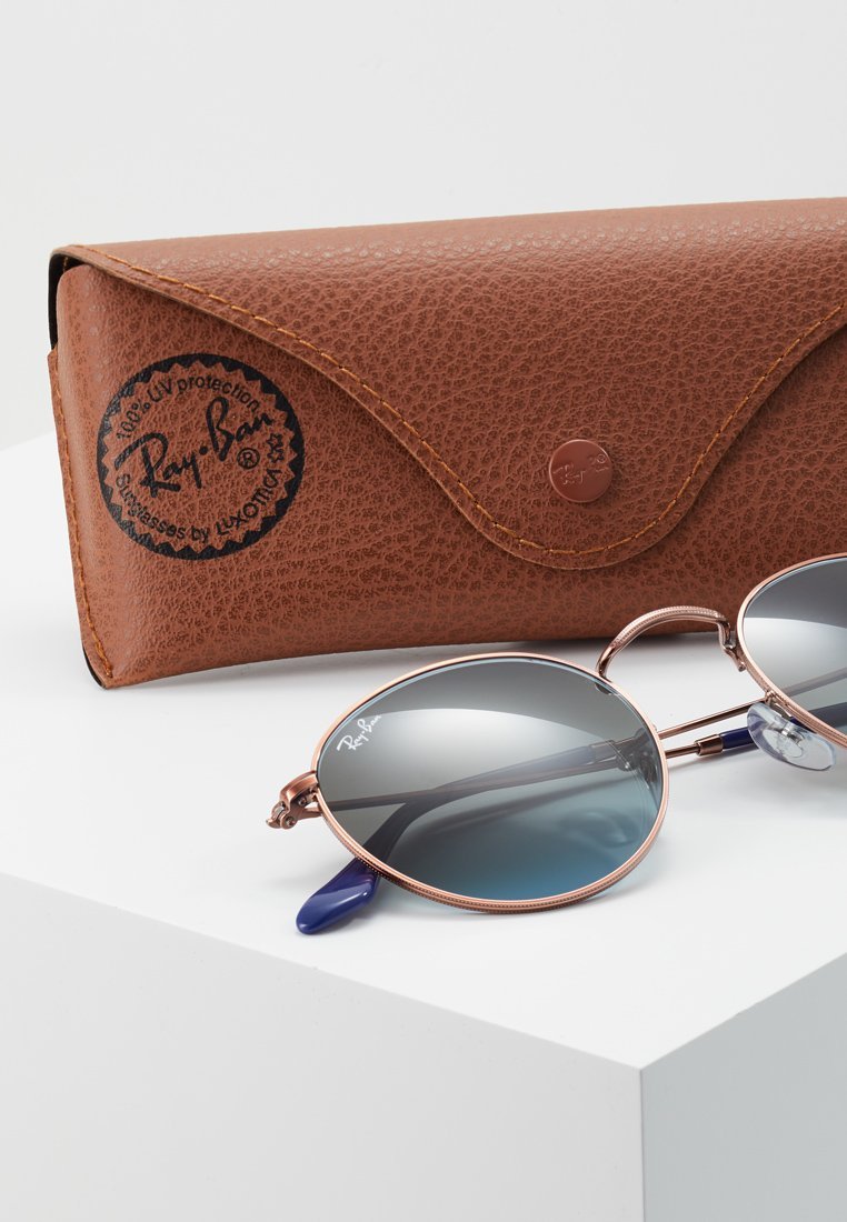 Ray-Ban ROUND UNISEX - Zonnebril - blauw verloop bruin