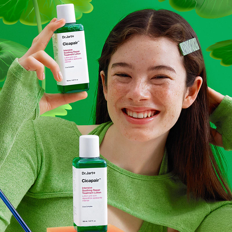 Loção de Tratamento Reparador e Suavizante Intensivo Dr. Jart+ Cicapair™: tônico facial suavizante e calmante.