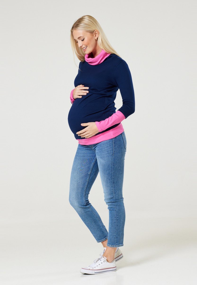 Sweat-shirt Chelsea Clark - bleu foncé rose