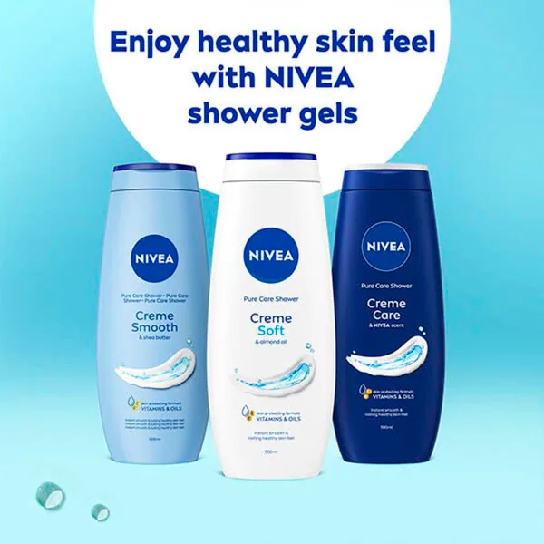 Gel de ducha en crema suave NIVEA<br>500 ml - Piel normal