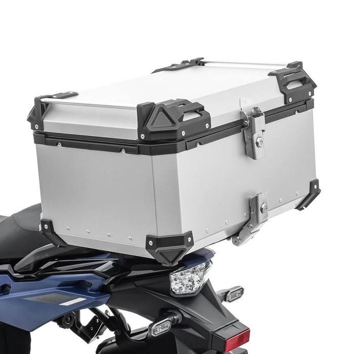 Bagtecs XB65 Aluminum Motorcycle Top Case - 65 Liters - Waterproof - Durable - Eyelet Mounting