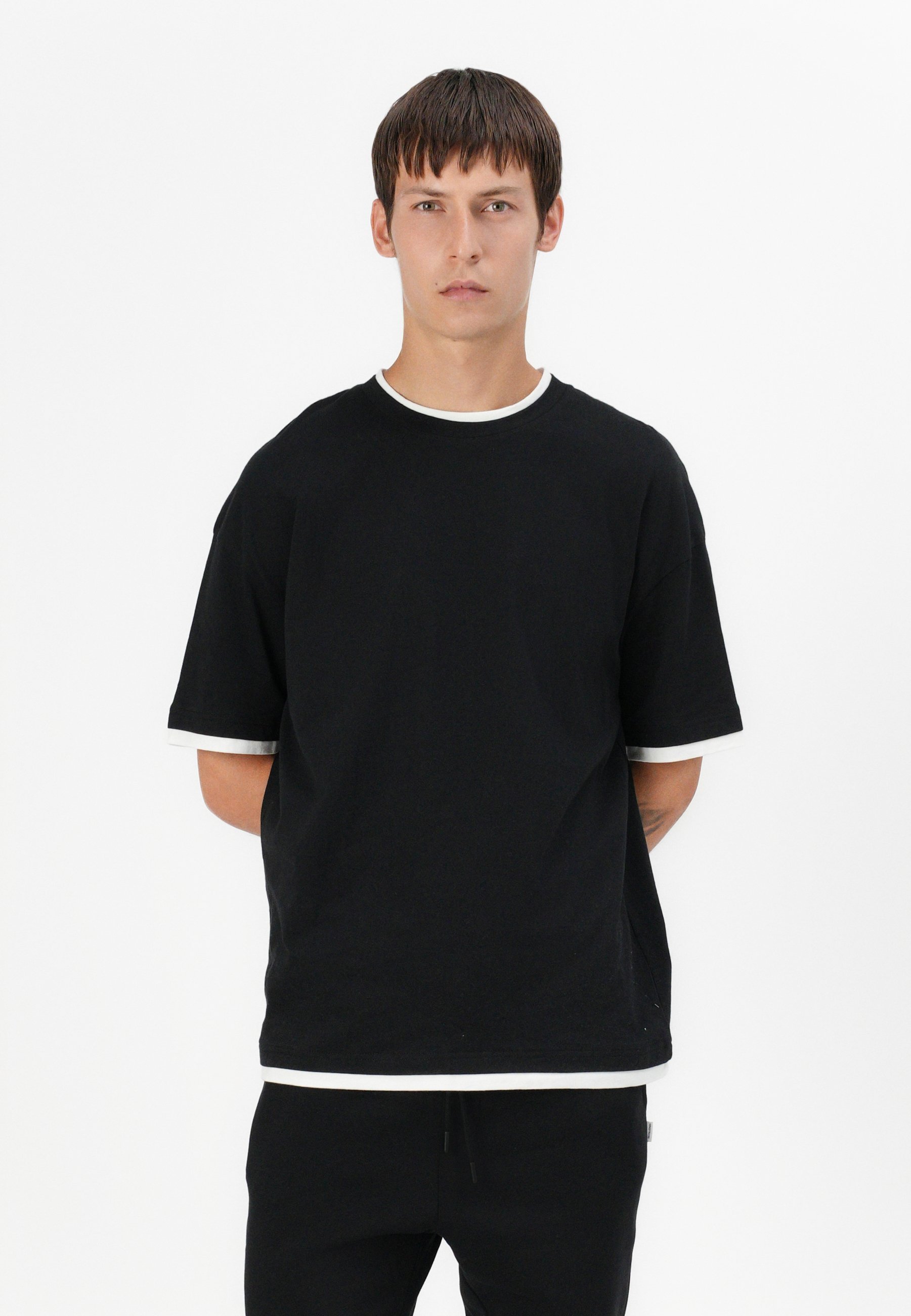 Jack & Jones JPSTGORDON JJBRADLEY - Spodnie dresowe - czarne