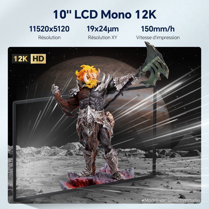 ELEGOO Saturn 3 Ultra Imprimante 3D MSLA en Résine avec Écran LCD Mono 12K de 10 Pouces Grande Taille d'impression 3D