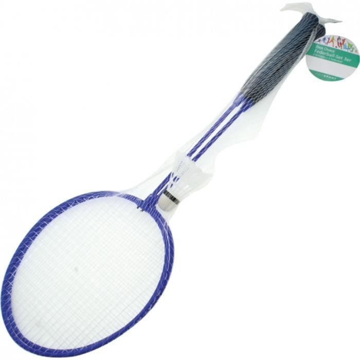 Badminton Racket Set - 2 Rackets + 1 Shuttlecock - Blue - Unisex - Casual