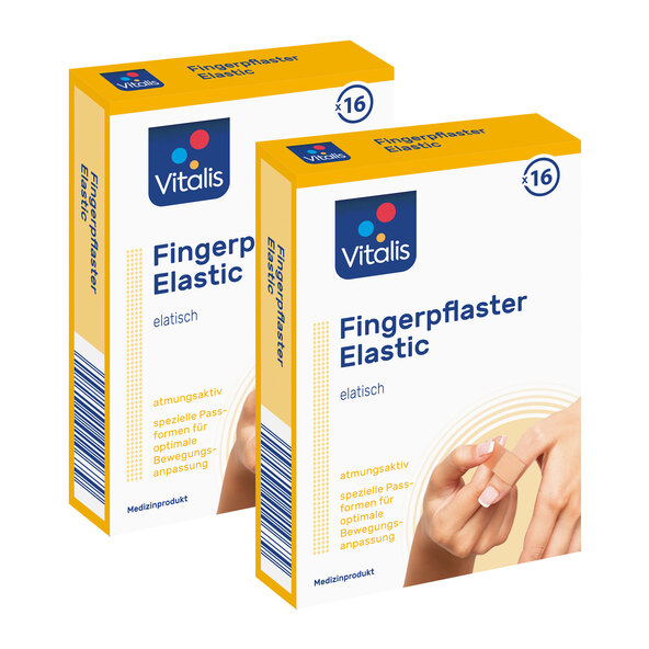 Fingerpletter, elastik, 2-pak