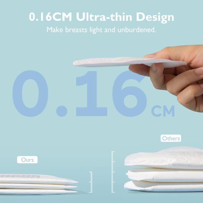 Momcozy Pacote com 120 absorventes descartáveis ultrafinos para amamentação