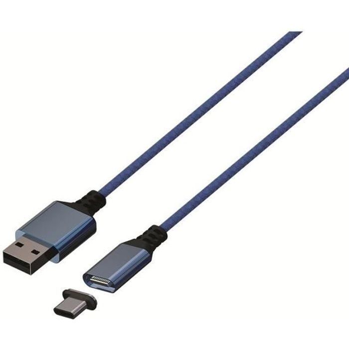 Cable magnético - 3 m - KONIX - PS5 - Azul