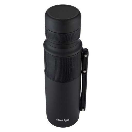 Termo Thermosflasche, mattschwarz, 740 ml