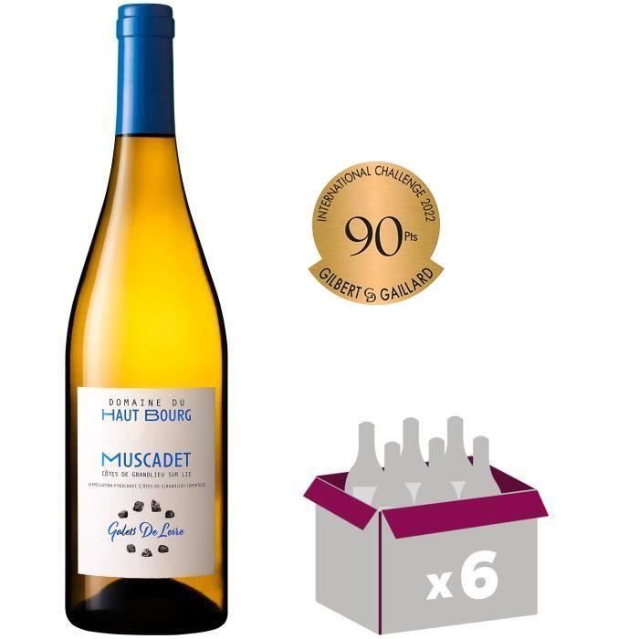 Domaine du Haut Bourg 2023 Muscadet Côtes de Grandlieu Sur Lie - Vino Blanco Loira x6