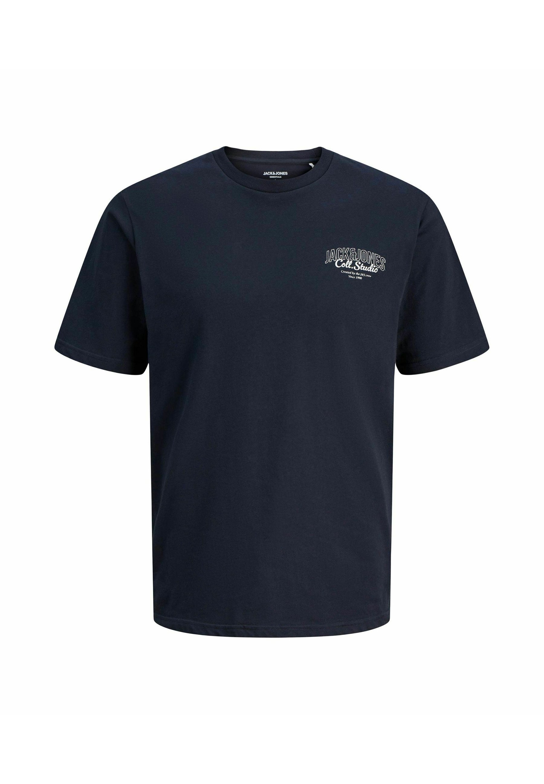 Jack & Jones 5er-Pack bedruckte T-Shirts – Antikweiß
